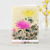 Koitsu Tsuchiya Chrysanthemum japans Kaart (Gele Bloem)