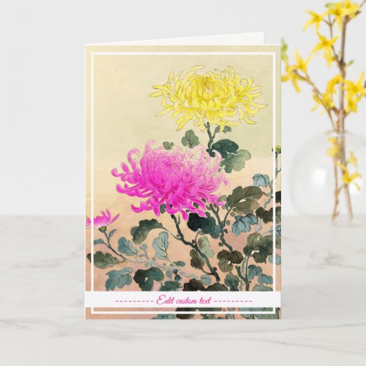 Koitsu Tsuchiya Chrysanthemum japans Kaart (Gele Bloem)