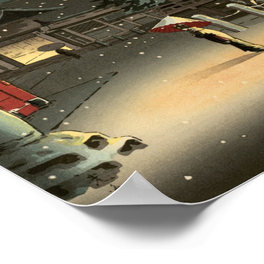 Koitsu Tsuchiya Nezu Shrine Print Poster (Hoek)