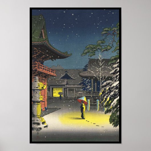 Koitsu Tsuchiya Nezu Shrine Sale shin hanga Poster (Voorkant)