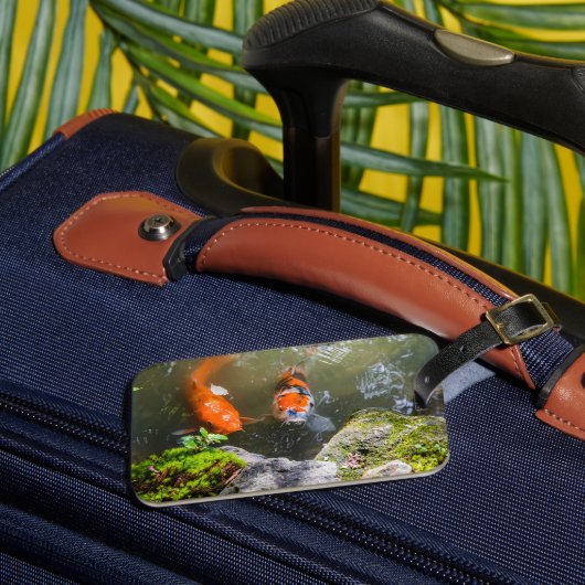 Koivis in een vijver bagagelabel (Voorkant Insitu 3)