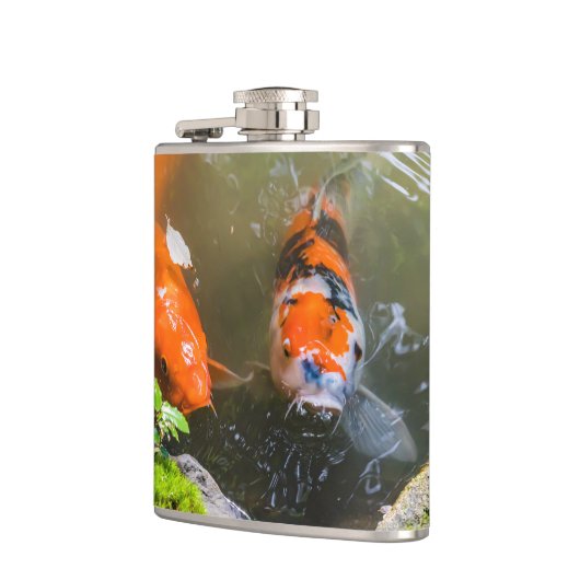 Koivis in een vijver heupfles (Links)