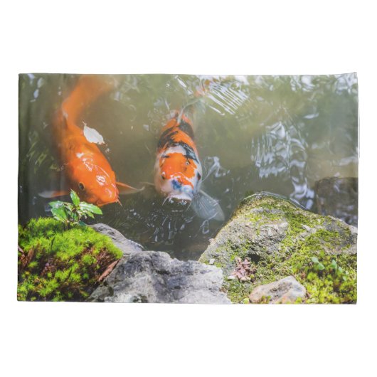 Koivis in een vijver kussensloop (Achterkant)