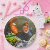 Koivis in een vijver papieren bordje (Feest)