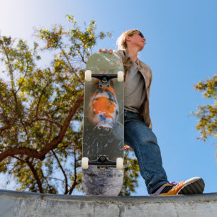 Koivis in een vijver persoonlijk skateboard