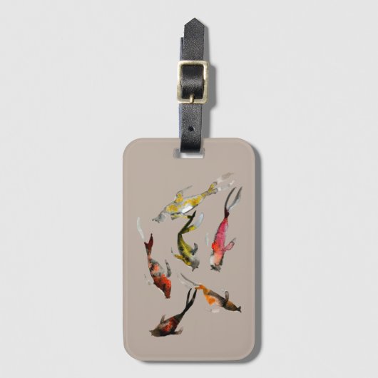 Koiviswaterverf Bagagelabel (Voorkant (verticaal))