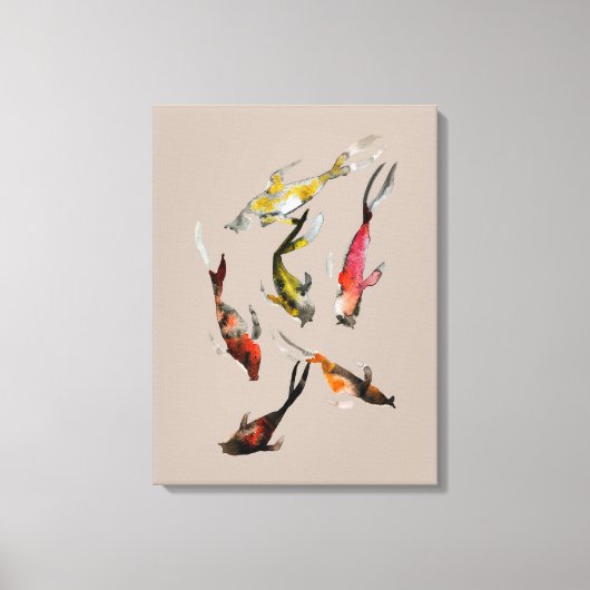 Koiviswaterverf Canvas Afdruk (Voorkant)