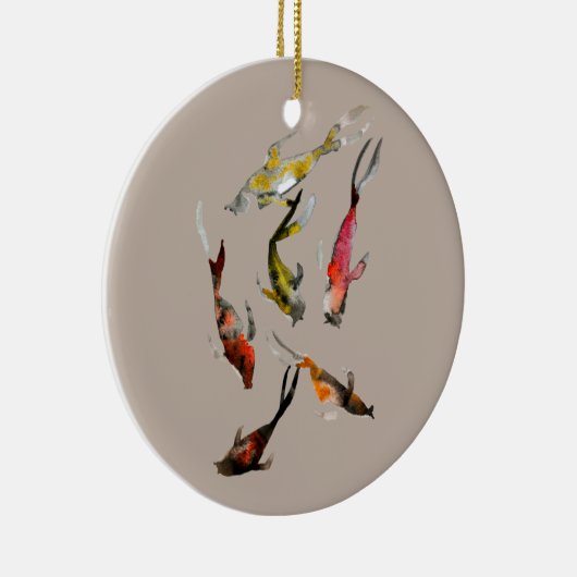 Koiviswaterverf Keramisch Ornament (Rechts)