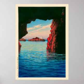 Kojaku Cavern op het Oga-schiereiland door Kawase  Poster