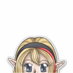 Kojika Peeking Decal Sticker