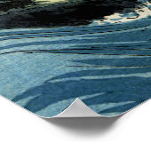 Kojima Island, Big Wave. Japanse Woodblock Print (Hoek)