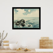 Kojima Island (zwart) Poster (Keuken)