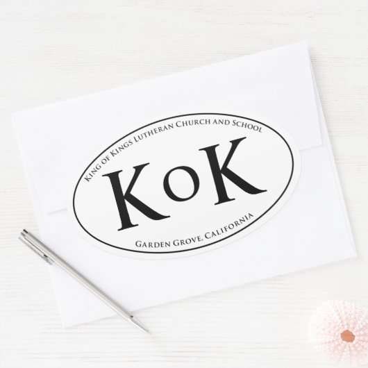KoK Auto Raam Sticker (Envelop)