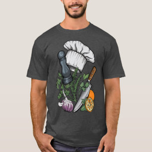 kok i specerijen keukenchef - pet kookmotief voor t-shirt