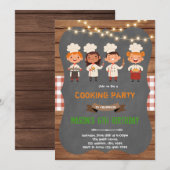 Kok koken bakken verjaardag thema kaart (Voorkant / Achterkant)