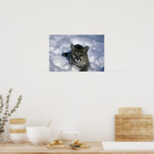 Kok met een sneeuwkraag poster (Keuken)