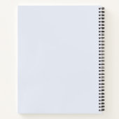 Kok wit effen kleur notitieboek (Achterkant)
