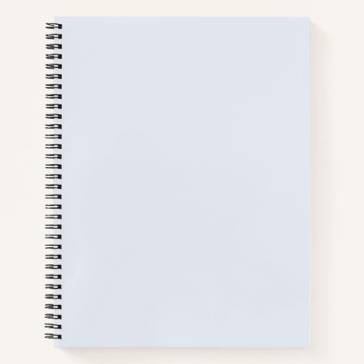 Kok wit effen kleur notitieboek (Voorkant)