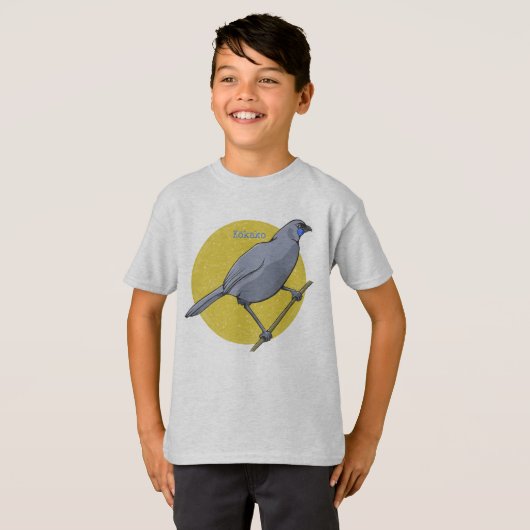 Kokako NZ Bird T-shirt (Voorkant volledig)
