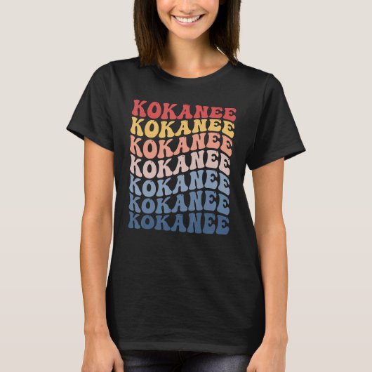 Kokanee Groovy Retro Vis T-shirt (Voorkant)