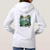Kokanee in de rustige bergbeek hoodie (Achterkant)