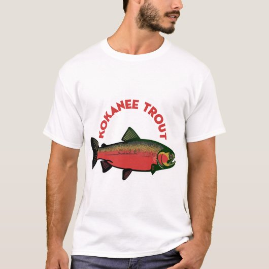 Kokanee Trout Fishing Angler Gift T-shirt (Voorkant)