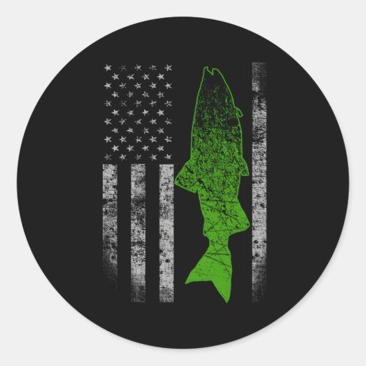 Kokanee Vlag Kokanee Gevist Ronde Sticker (Voorkant)