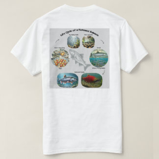 Kokanee Zalm Levenscyclus Grafiek T-shirt