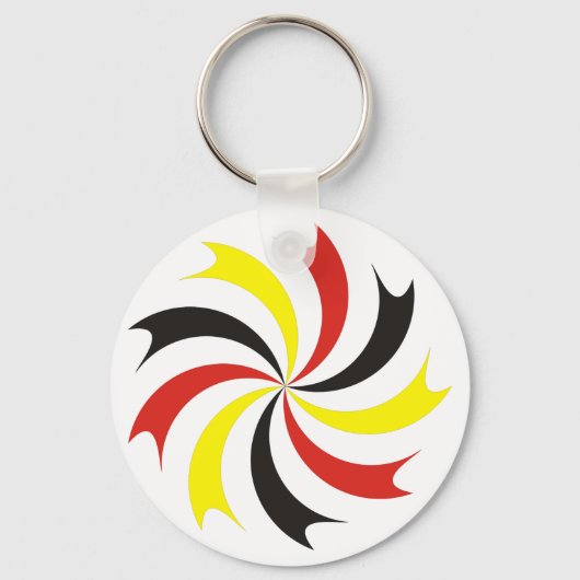 Kokarde cockade Duitsland Sleutelhanger (Voorkant)