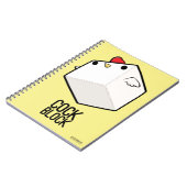 Kokblokje schattig voor een grapje notitieboek (Linkerzijde)