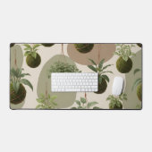 Kokedama mosbal - Japandi levende plant Bureaumat (Keyboard & Muis)