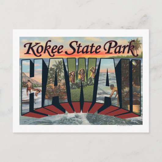Kokee State Park, Hawaii - Large Letter Scenes Briefkaart (Voorkant)