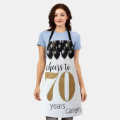 Koken 70 jaar smaak schort (Gedragen)