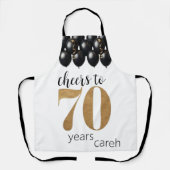 Koken 70 jaar smaak schort (Voorkant)