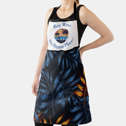 Koken Apron Key West Happy Place Schort (Insitu)