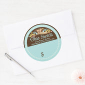 Koken bakgerei uit de keuken van ronde sticker (Envelop)