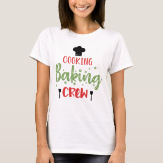 Koken Bakken Crew Merry Kerstboom Kerstmis T-shirt