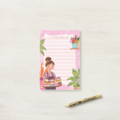 Koken Bakken Keuken Cute Bloemen Bloem Meisjesacht Post-it® Notes (Op bureau)