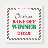 Koken, bakken of trui Vakantie Winnaar Prijs Magneet (Voorkant)