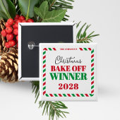 Koken, bakken of trui Vakantie Winnaar Prijs Vierkante Button 5,1 Cm