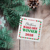 Koken, bakken of trui Vakantie Winnaar Prijs Vierkante Button 5,1 Cm