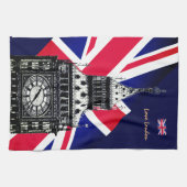 Koken, Britse vlag, Big Ben London, Chefs Theedoek (Horizontaal)