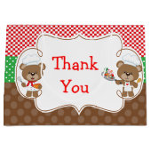 Koken Chef Beren Verjaardagsfeest Groot Cadeauzakje (Voorkant)