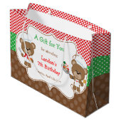 Koken Chef Beren Verjaardagsfeest Groot Cadeauzakje (Achterkant Gekanteld)