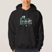 Koken Chef Culinaire Rockstar I Speling Guitar Hoodie (Voorkant)