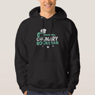 Koken Chef Culinaire Rockstar I Speling Guitar Hoodie