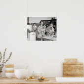 Koken Class, 1935.  foto Poster (Keuken)