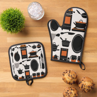 Koken Companion Oven Mitt en Pot Holder Duo Ovenwant & Pannenlap Set