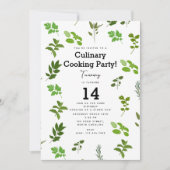 Koken Culinaire Tuin Kruiden Cook Verjaardagsfeest Kaart (Voorkant)