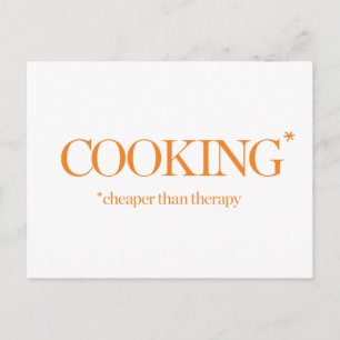 Koken goedkoper dan therapie briefkaart